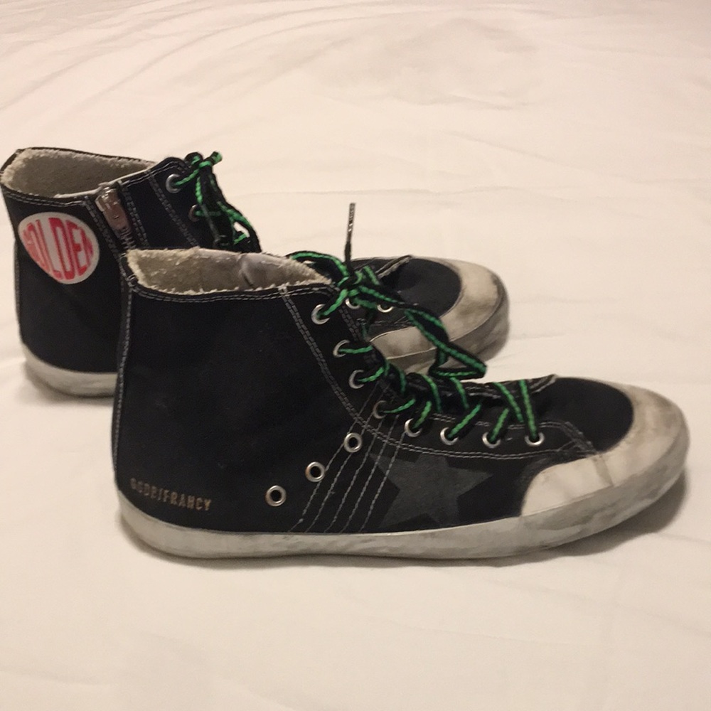 Golden Goose high tops w/ zip up